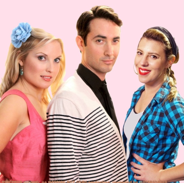 three housemates pose