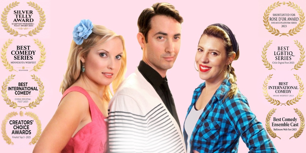3 actors pose